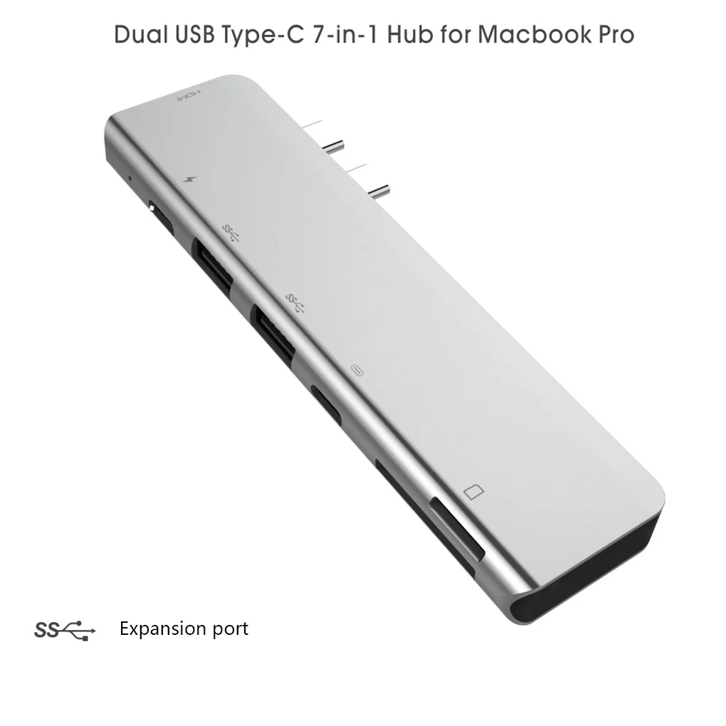 6 в 1 USB 3,0 Высокоскоростные порты type-C концентратор Usb-C до 4K 30HZ HD ноутбук Rj45 Gigabit Ethernet сеть PD концентратор