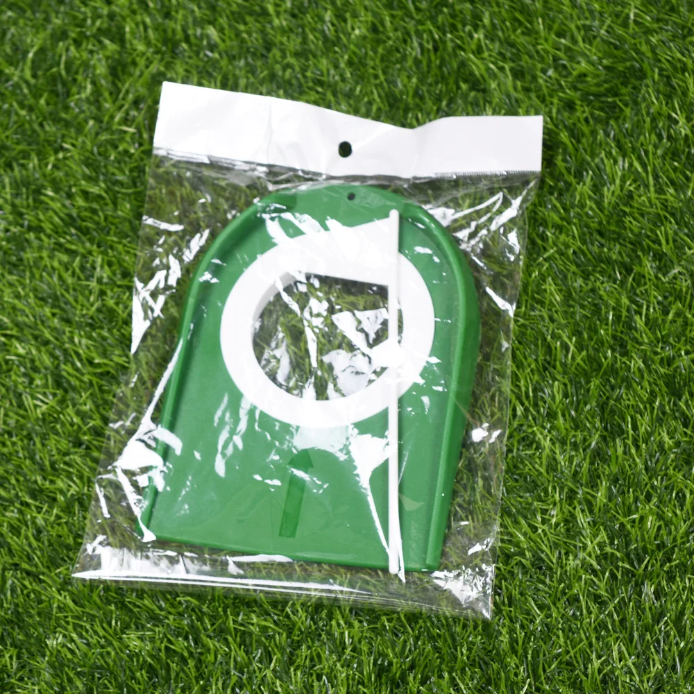

1pcs Golf Putter Disc Green Practice Putter Plate Detachable Indoor Exerciser Horseshoe Practice With Small Flag Golf Training