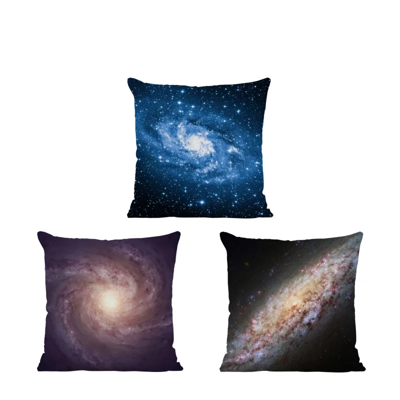 Роскошная Очаровательная наволочка синяя Звездная спираль квадратная