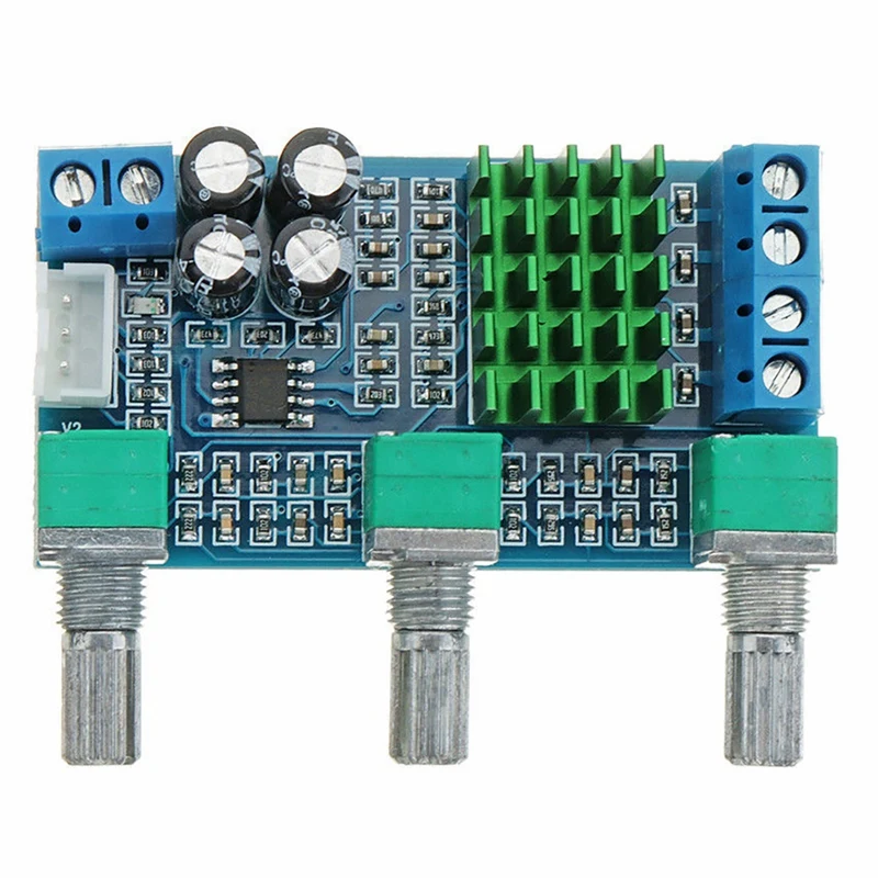 

H-M567 Digital Power Amplifier Board TPA3116D2 2X80W High-Power Dual-Channel Treble and Bass Adjustment Board