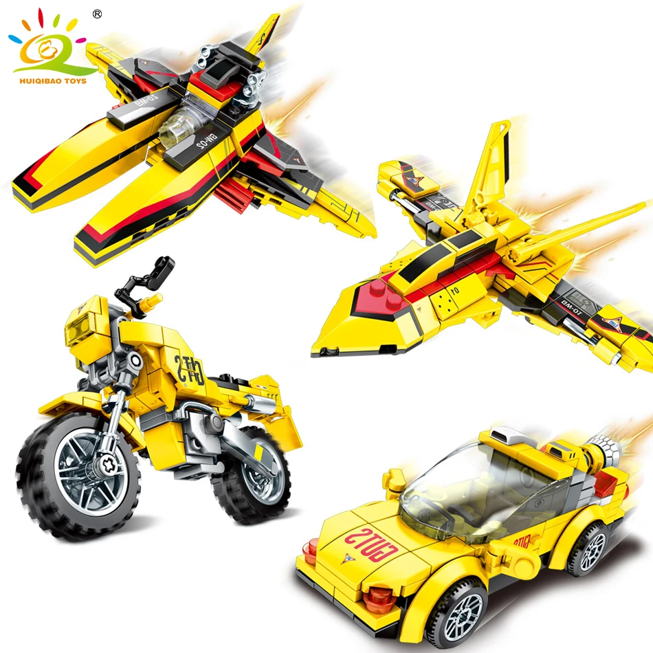 HUIQIBAO 516 шт город космический Ультрамен корабль самолет строительные блоки