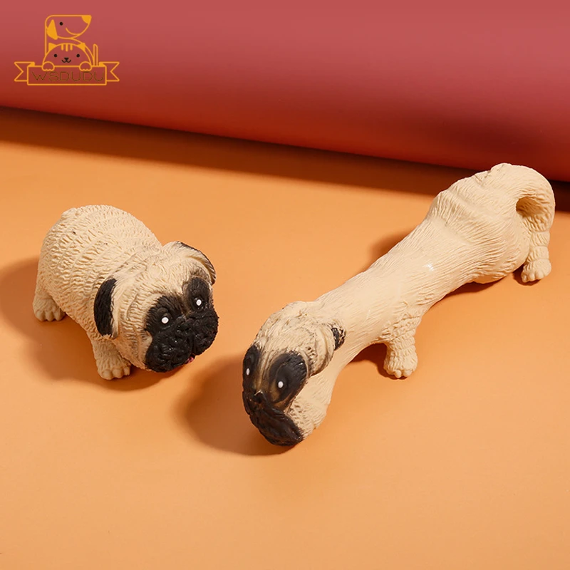 Милые Мопсы мягкие сжимаемые игрушки Смешные Мультяшные Животные Собака