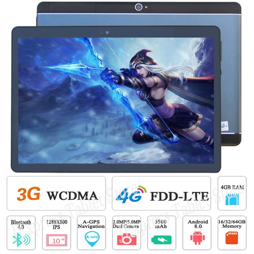 Популярная распродажа! 10 дюймовый планшетный ПК Octa Core 3g 4G FDD LTE 4 Гб Оперативная
