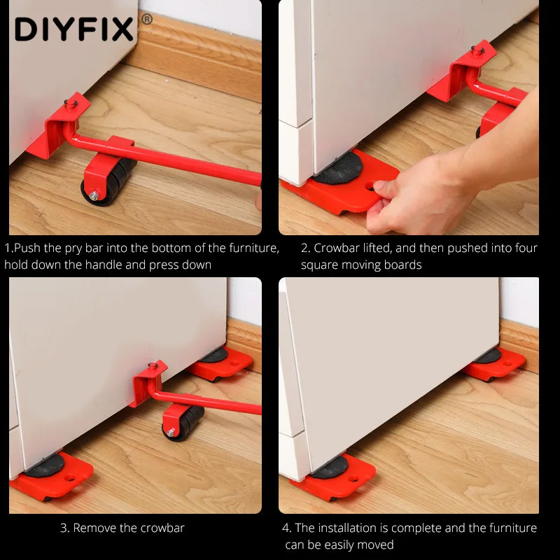 DIYFIX Hand Tool Moving Heavy Obiects Transport Set Home Furniture Bed Shifting Labor Saving Household | Инструменты