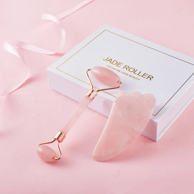 Jade Roller Gua Sha Scraping Massage Tool Set Natural Promote Blood Circulation Facial Tools Hot Selling | Красота и здоровье