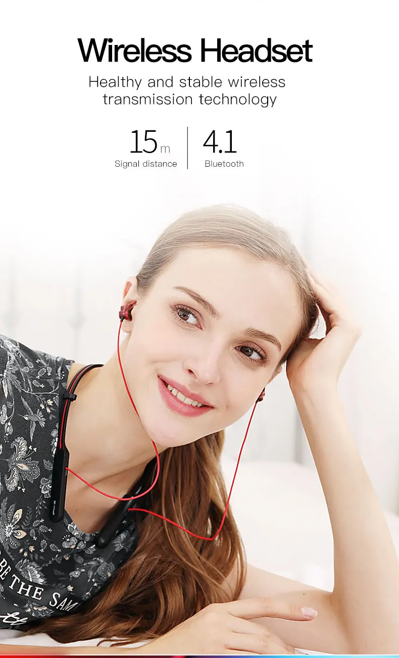 Plextone BX345 Bluetooth беспроводные наушники Шейная гарнитура для iPhone, двойные динамики наушники спортивные наушники для бега с микрофоном гарнитура