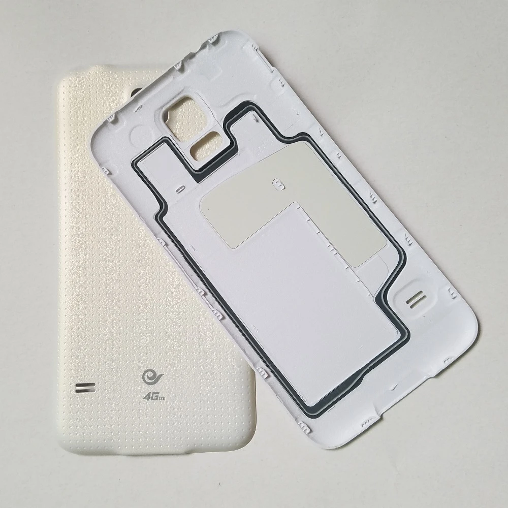 

For Samsung Galaxy S5 G900F G900H G900I G900 i9600 G900T G900V Original Phone Housing Frame Back Panel Battery Cover Case White