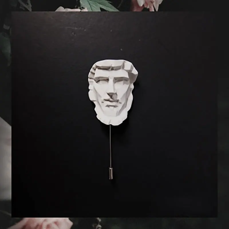 Новинка абстрактный портрет Люциус имитация лица модель пластыря брошь из смолы