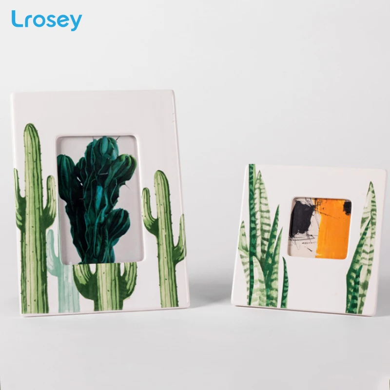 Кактус Фламинго Керамическая рамка для фотографии простые модные изделия