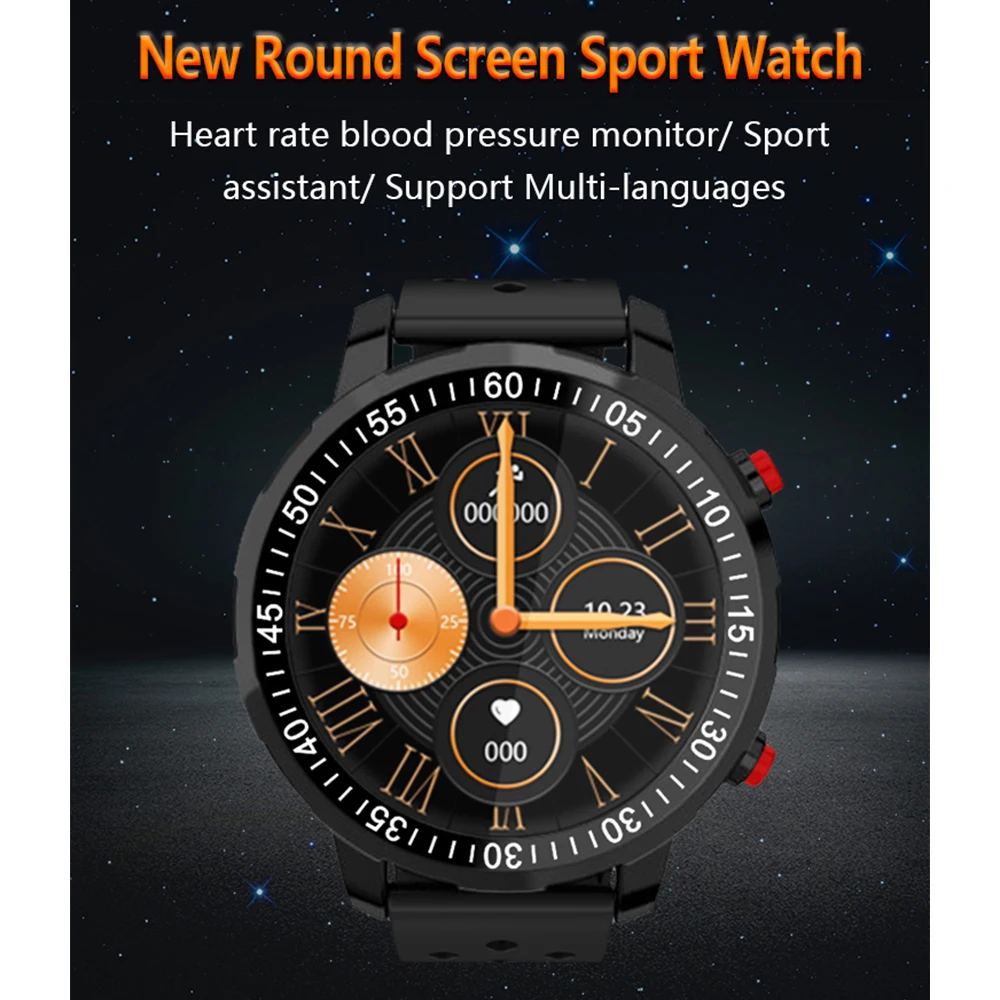 

AZiMiYO 1.28 inch Smart Watch Men Full Touch Smartwatch Fitness Tracker Blood Pressure Fitness Tracker Smart Women Smartwatch.