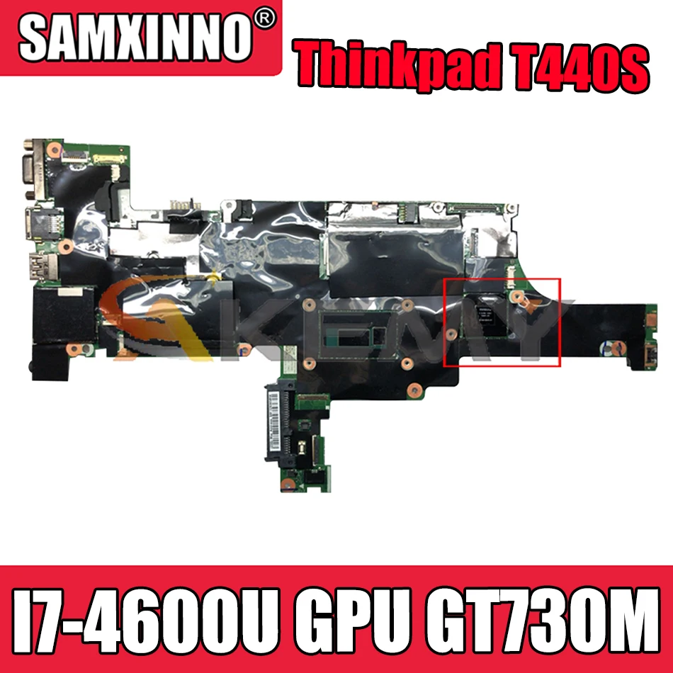 

Akemy VILT0 NM-A051 For Lenovo Thinkpad T440S Laptop Motherboard CPU I7 4600U GPU GT730M FRU 04X3977 04X3975 04X3973