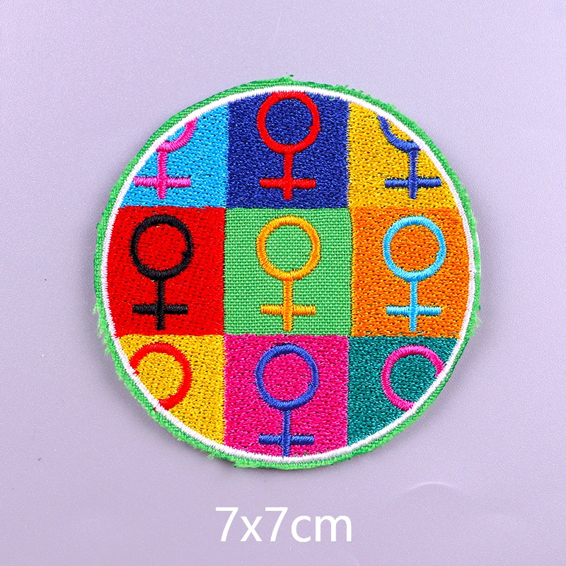 Аппликация с радужными буквами вышитые нашивки для одежды наклейки ЛГБТ