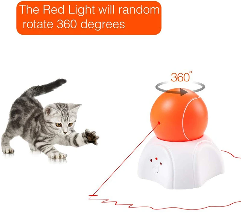 Мезнуг лазерный кот игрушки интерактивный автоматический 360 градусов