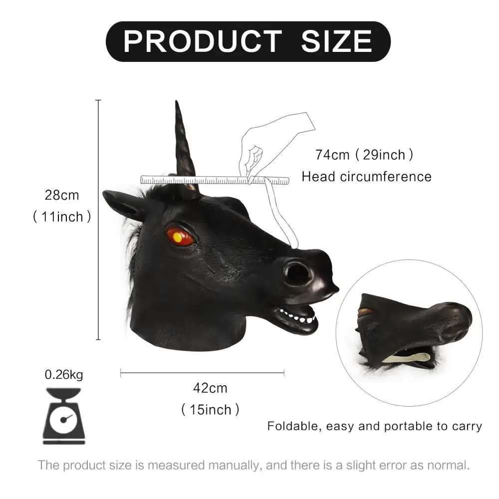 Волшебная Маска единорога Cosmask Новинка костюм на Хэллоуин для вечерние Единорог