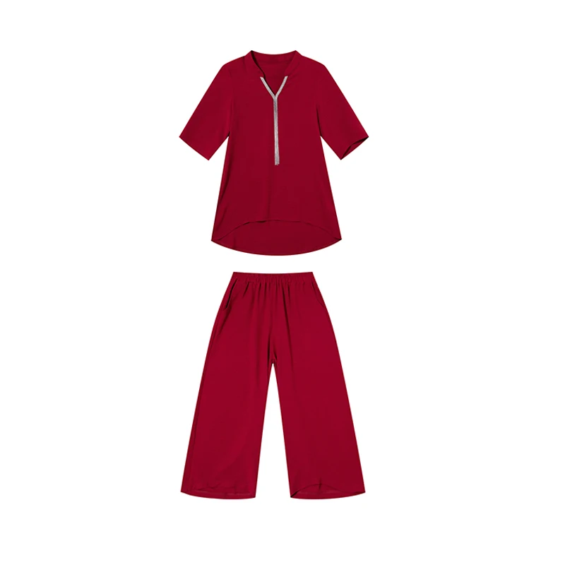 

Middle Aged 2 Piece Set Women Plus Size Suits And Sets Wholesale Clothing Women Set Survetement Femme Matching Sets