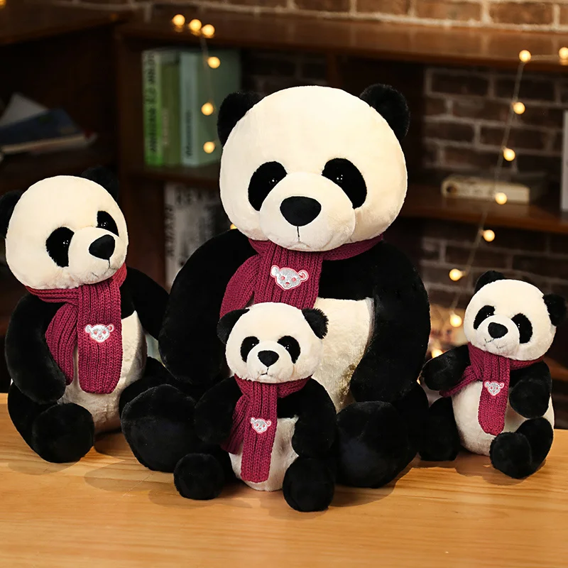 

25-50CM Lovely Big Giant Panda Bear Plush Stuffed Animal Doll Soft Pillow Toy For Children Baby Girls Birthday Christmas Gifts