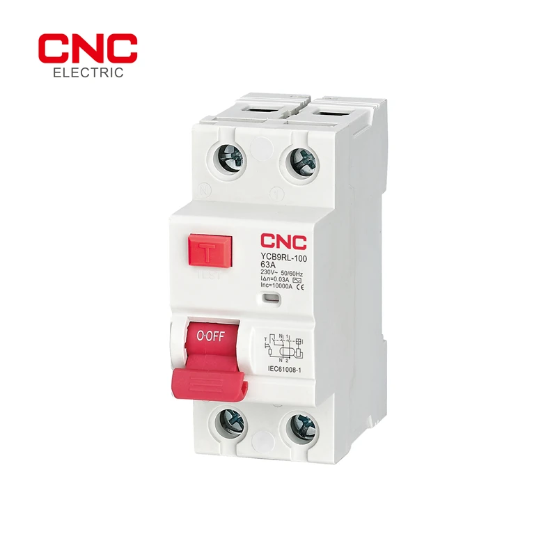 

CNC YCB9RL-100 Residual Current Circuit Breaker 30mA 50Hz 230V RCCB Residual Circuit Device 6A/10A/16A/25A/32A/40A/50A/63A