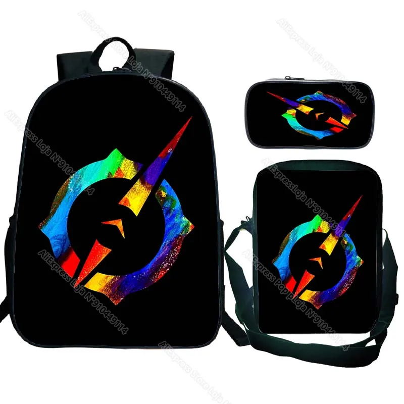 

Outriders рюкзак 3 шт./компл. для маленьких мальчиков и девочек, детская школьная сумка в стиле аниме Карандаш Чехол Сумки через плечо для женщин, ...