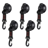 5pcs heavy duty suction cup hook car suction cup buckle car camping cable tie car tent suction cup for rv camper car