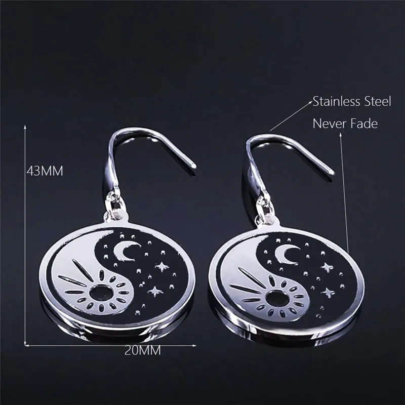 2021 Инь (железная Гуаньинь) Ян сплетен от солнца в луна из нержавеющей стали Малый