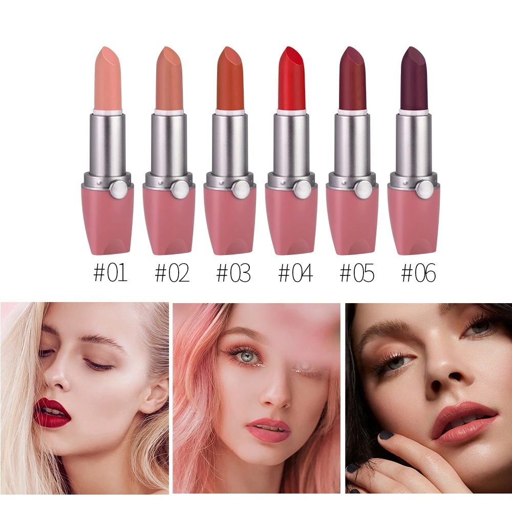 

3pcs/Set lipstick matte velvet lipstick long lasting easy to wear lip makeup non-marking lip gloss waterproof lip glaze cosmetic