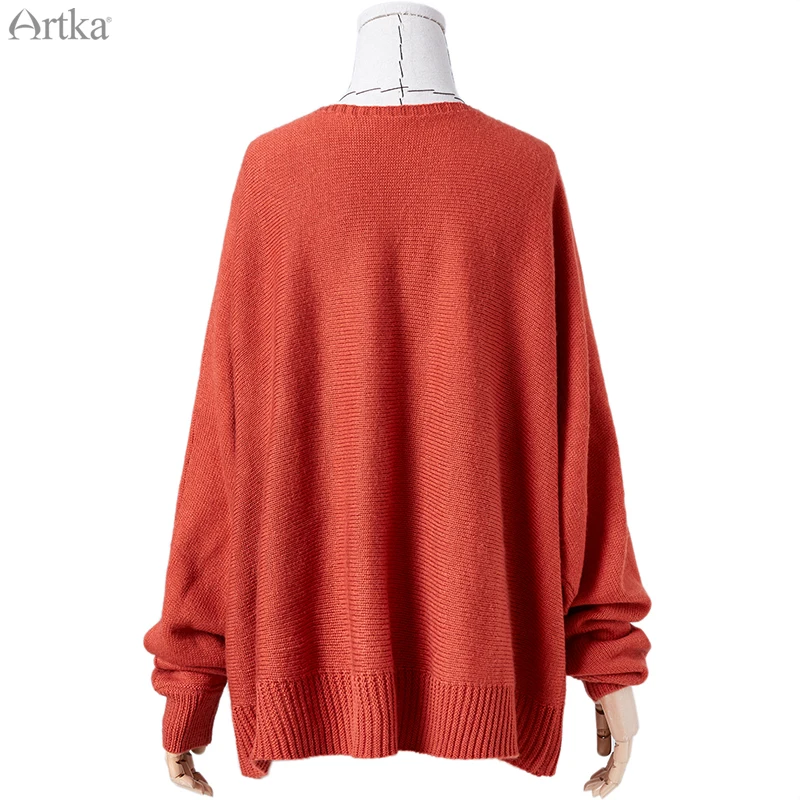 Женский вязаный кардиган с длинным рукавом ARTKA Черный Повседневный Теплый