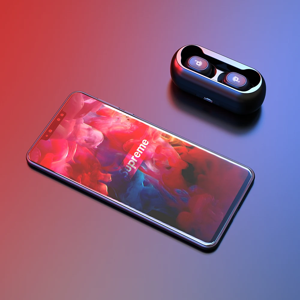 Tws, беспроводная гарнитура, Bluetooth 5,0, наушники, активное шумоподавление, бас стерео наушники, мини, вкладыши, двойной микрофон с зарядным устройством