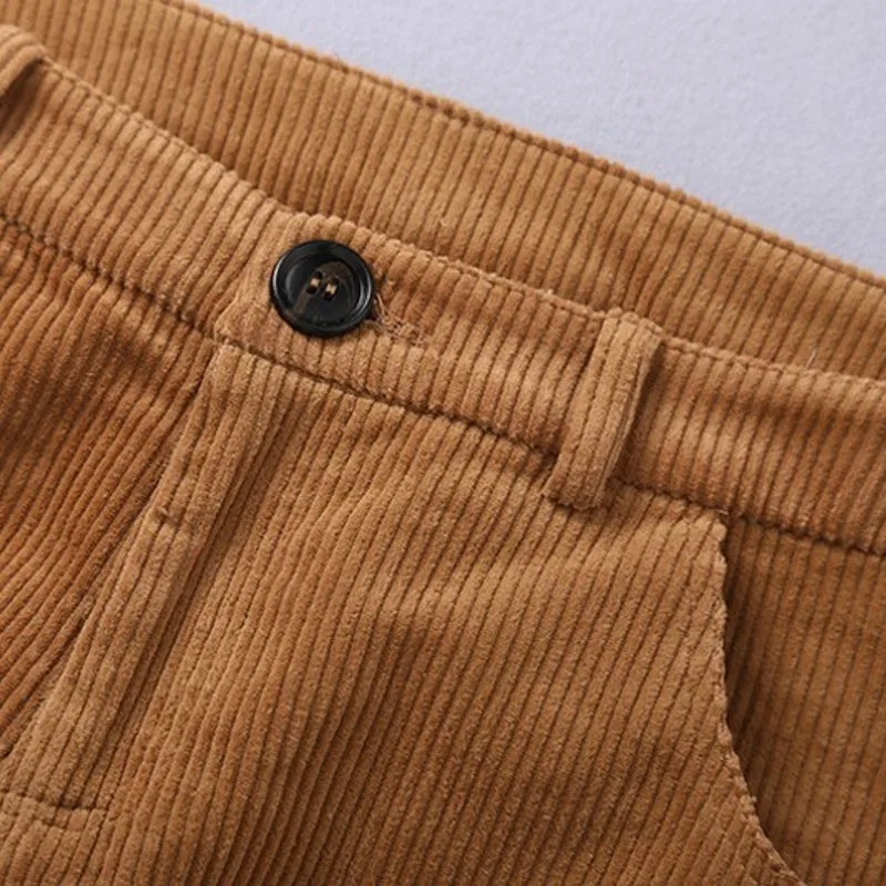 

Star Style Western Sets Female Winter Leisure Temperament Corduroy Suit Jacket Two-Piece Sets Turn Down Collar Top Quality Brand