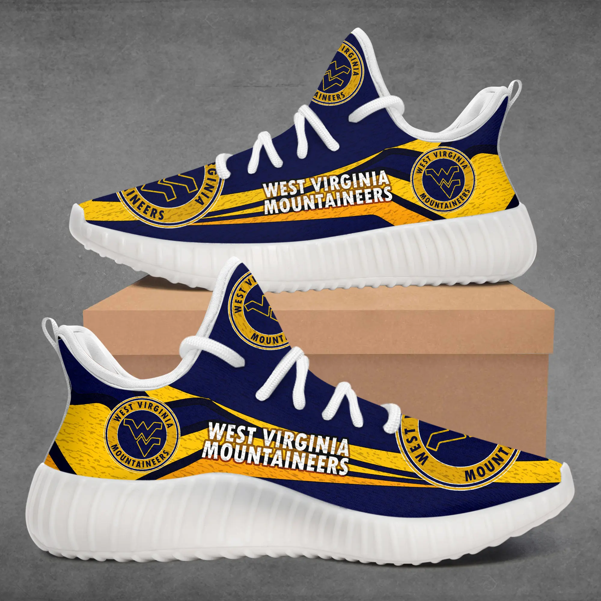 

Custom West-VirginiaI-Mountaineers Picture Sneaker Running Shoes