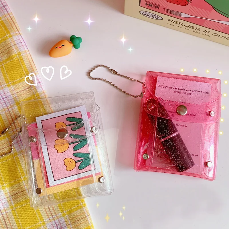 Кошелек для монет с блестками модный прозрачный водонепроницаемый кошелек из