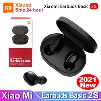 original xiaomi redmi airdots 2s earphone mi true wireless earbuds basic 2s bluetooth 5 0 air2 se tws mic gaming mode in stock