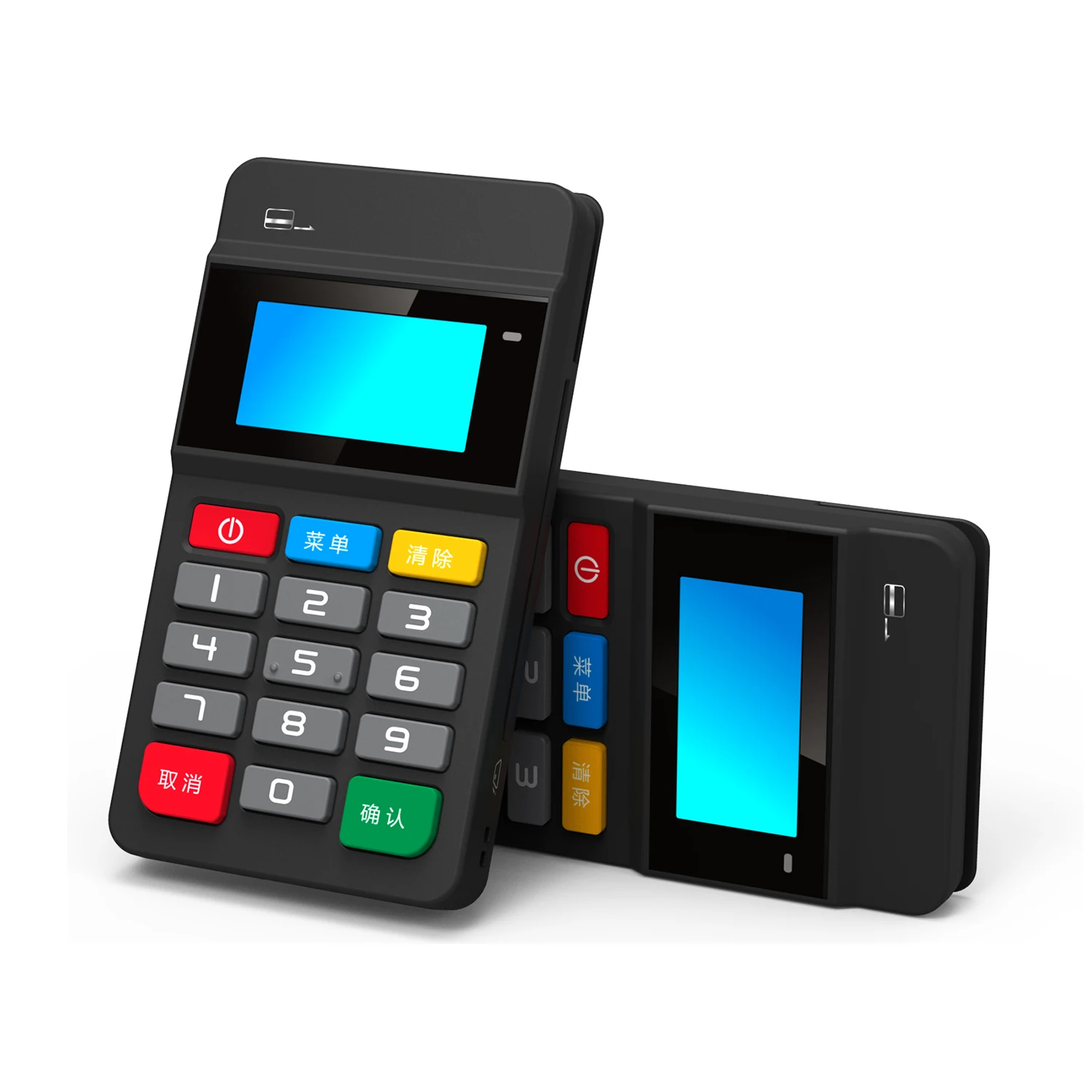 Кнопочный дизайн Android IOS 13 56 МГц Бесконтактный IC Мобильный Bluetooth кардридер EMV PCI