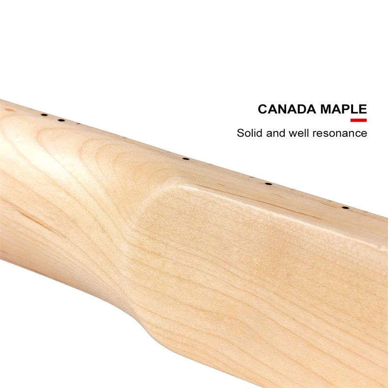 kmise e gitarre hals paddle kopfplatte ahorn 22 bünde unfinished diy teile klar satin bolzen auf für musik liebhaber free global shipping