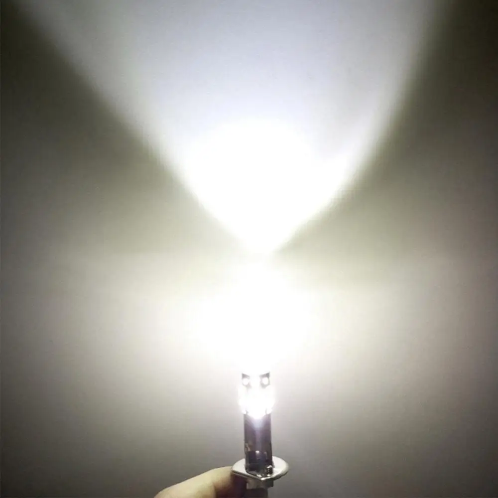 

2Pcs Daytime Running Light 12V-24V 6000K H1 80W High Power COB LED 360Beam Angle Headlight High Low Beam Fog Light Bulb