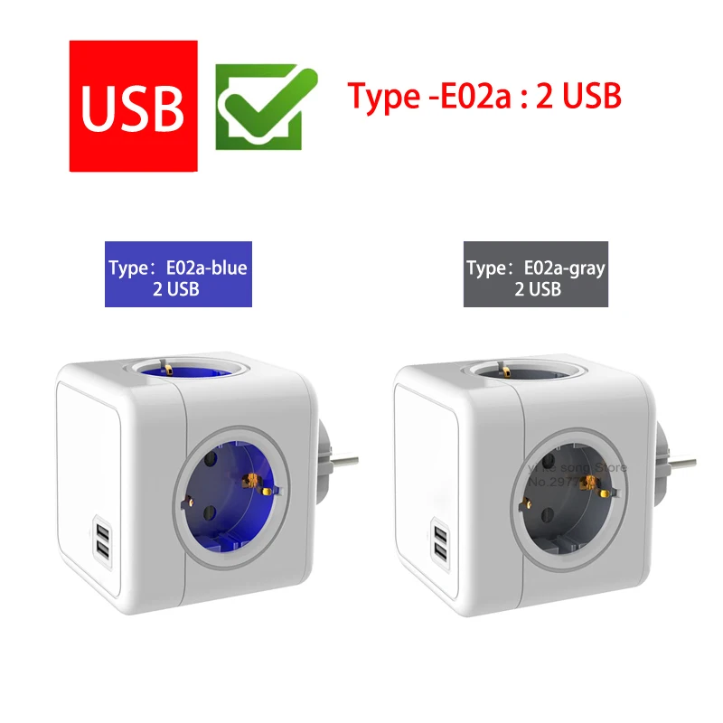 Sopend полоски зарядное USB тройник в розетку устройство с Мощность полосы Смарт куб
