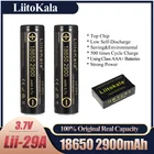 Аккумуляторы LiitoKala, 18650 мАч, 2900 оригинал, новинка для аккумулятора INR 100%, 18650 в, 3,7 мАч, литий-ионные аккумуляторные батареи