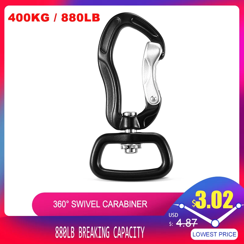 Поворотный карабин зажим вращающийся на 360 ° Спиннер маленький для проволоки