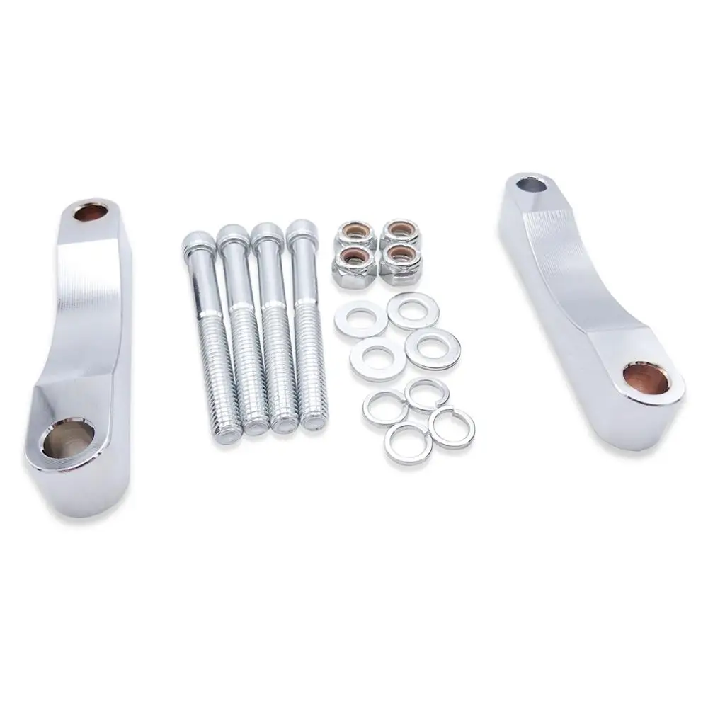 

Набор хромированных прокладок для переднего крыла шириной 6 дюймов, 23 дюйма, 26 дюймов, для Harley 2014-2021 Touring Road King Street Road Electra Glide FLH