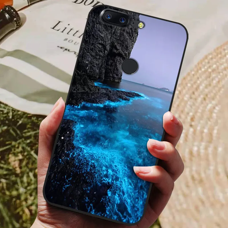 for oneplus 5t case silicone soft tpu phone cover for one plus 5 5t case bumper for oneplus 5 t 5t capa flower animals coques free global shipping