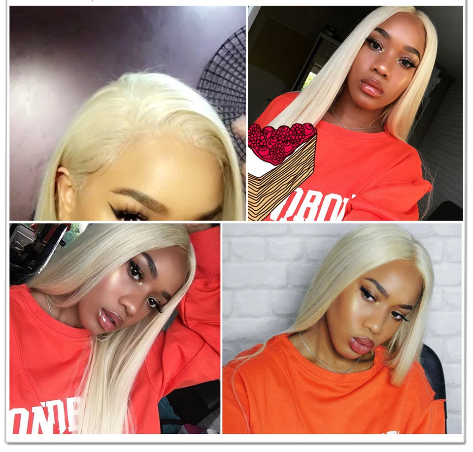 TODAY ONLY Brazilian Straight Lace Front Human Hair Wigs For Black Women 613 Blonde Lace Front Wig Short Human Hair Wig Remy13x4