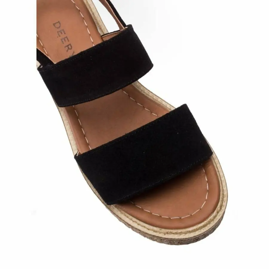 

Women Sandals Deery, Genuine Suede Black Women Sandals
