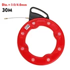30 м 34 мм рыболовная лента, съемник провода, нейлоновая лента, гибкая кабельная лента, тянущий провод, кабель электрика, канальный кабель, рыболовная лента, инструмент