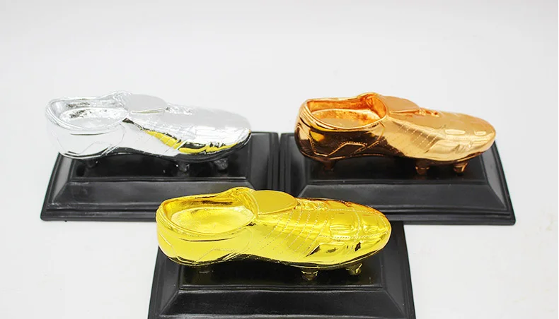 

Football shooter resin crafts golden boots trophy fans supplies gifts toys