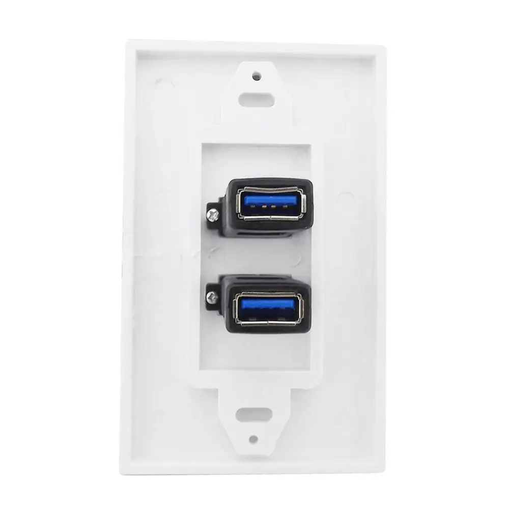 

Новинка 2021, настенное зарядное устройство DOONJIEY с двойным USB 3,0, розетка с креплением, крышка