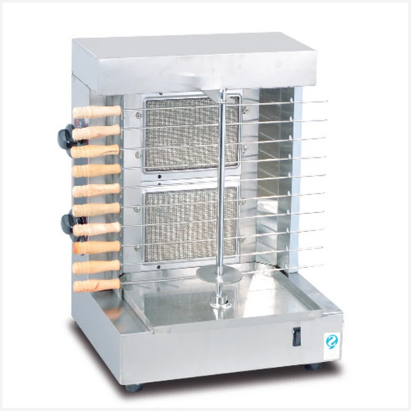 

Commercial 110V / 220V ten bar bench type gas barbecue stove barbecue machine gas grill BBQ and rice mixer