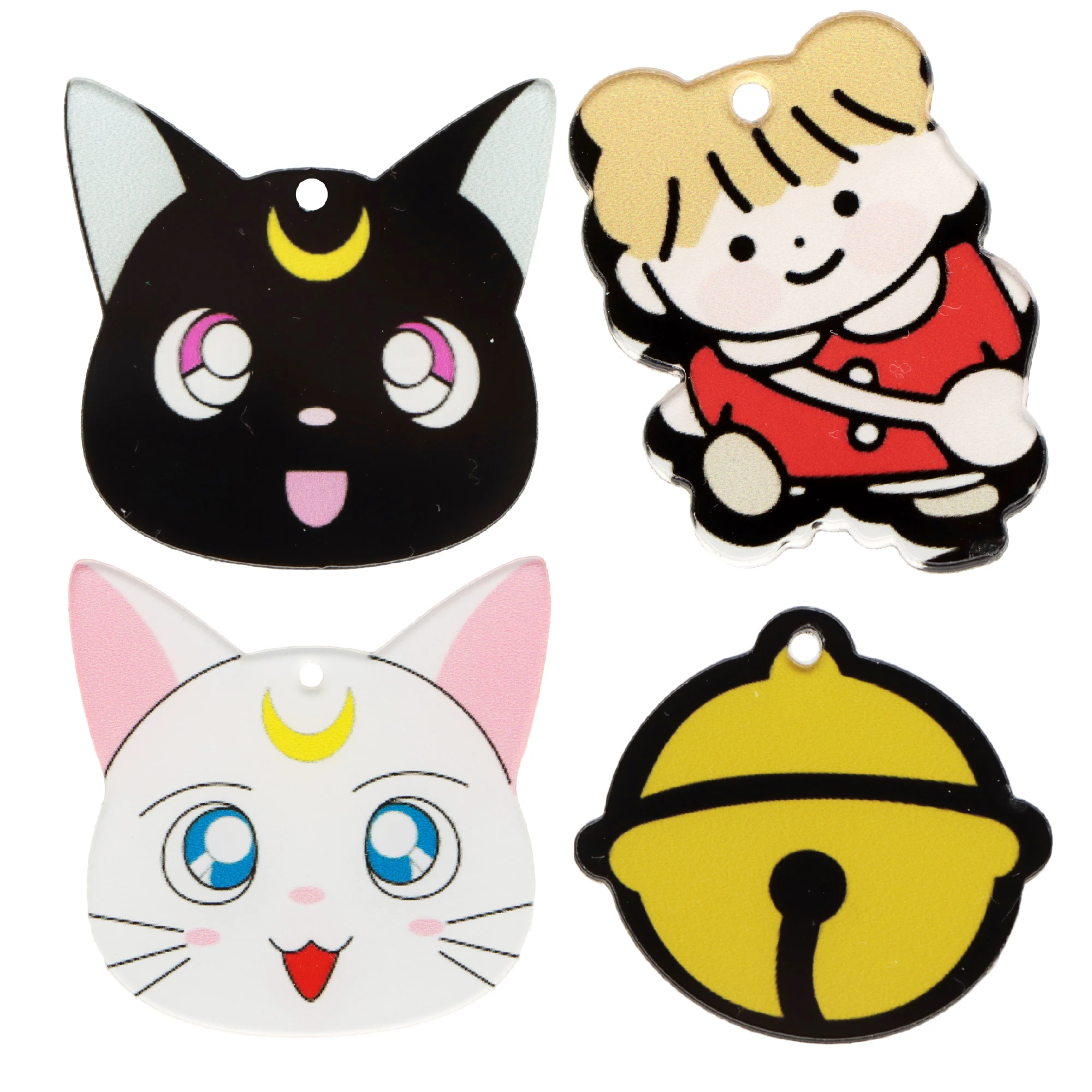 

Double Side Sticker Acrylic Pendant Resins Cabochons Flatback 1pcs,DIY Craft Supplies Jewelry Accessories Material,1Yc16880