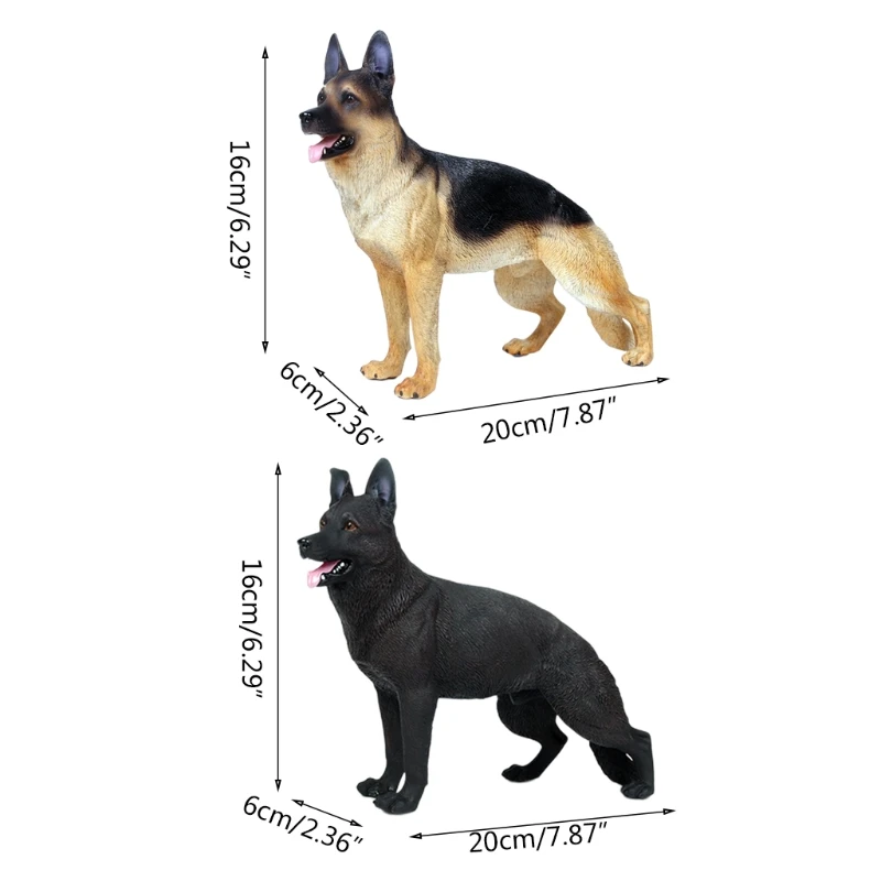 

Realistic German Shepherd Dog Toys Plastic Dogs Mini Animal Figures Kids & Toddlers Great Birthday Gifts Party Favors