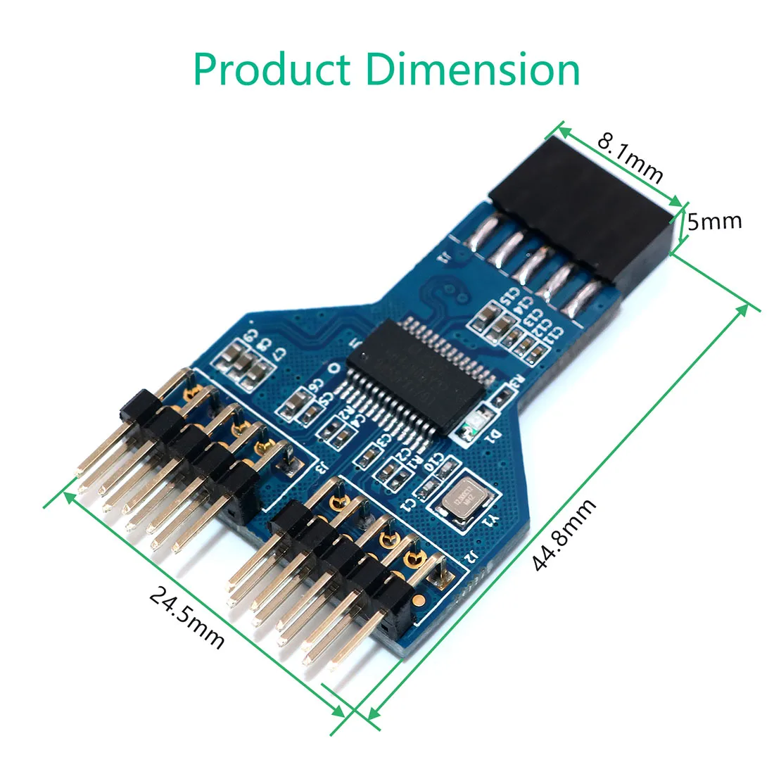 2 предмета в комплекте 9 pin USB женская заголовка отклонения размерах на 1-2 мужской