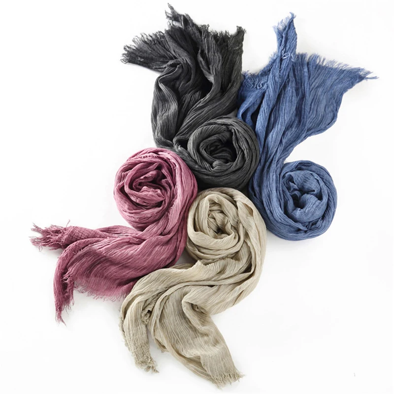 

Men Scarf Knit Spring Unisex Thick Warm Scarves Long Size Male Warmer Women's Scarves