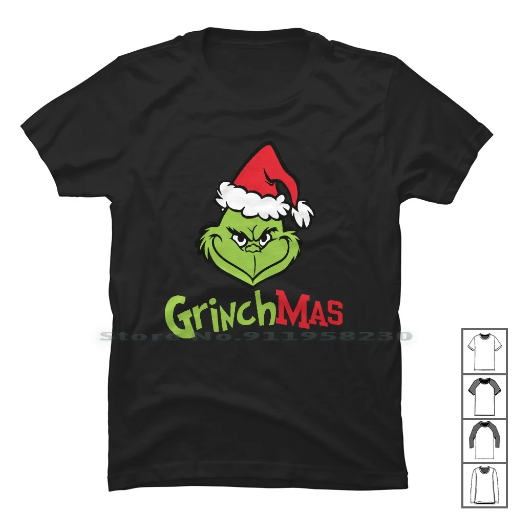 

Christmas Grich T Shirt 100% Cotton Merry Christmas New Year Popular Trend Year Rich Hot End Ear St Ny Funny